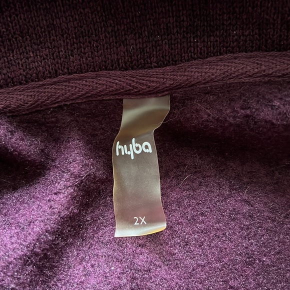 Reitmans Hyba purple fleece jacket, size 2X - Picture 3 of 3